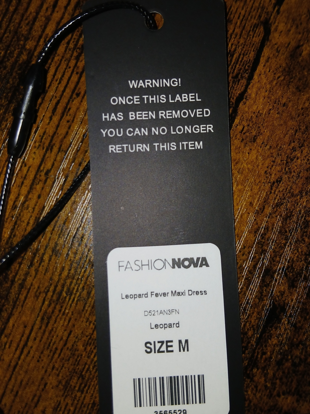 Fashion Nova Leopard Print Maxi Dress - Brown & Black - Picture 6 of 6